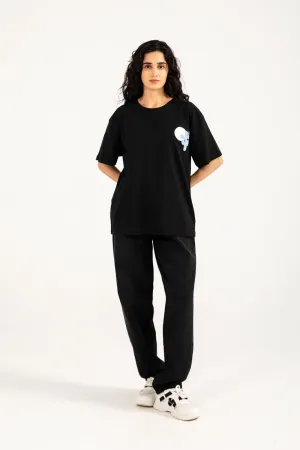 hypoallergenic material Trendy Cut GRAPHIC OVERSIZED TEE