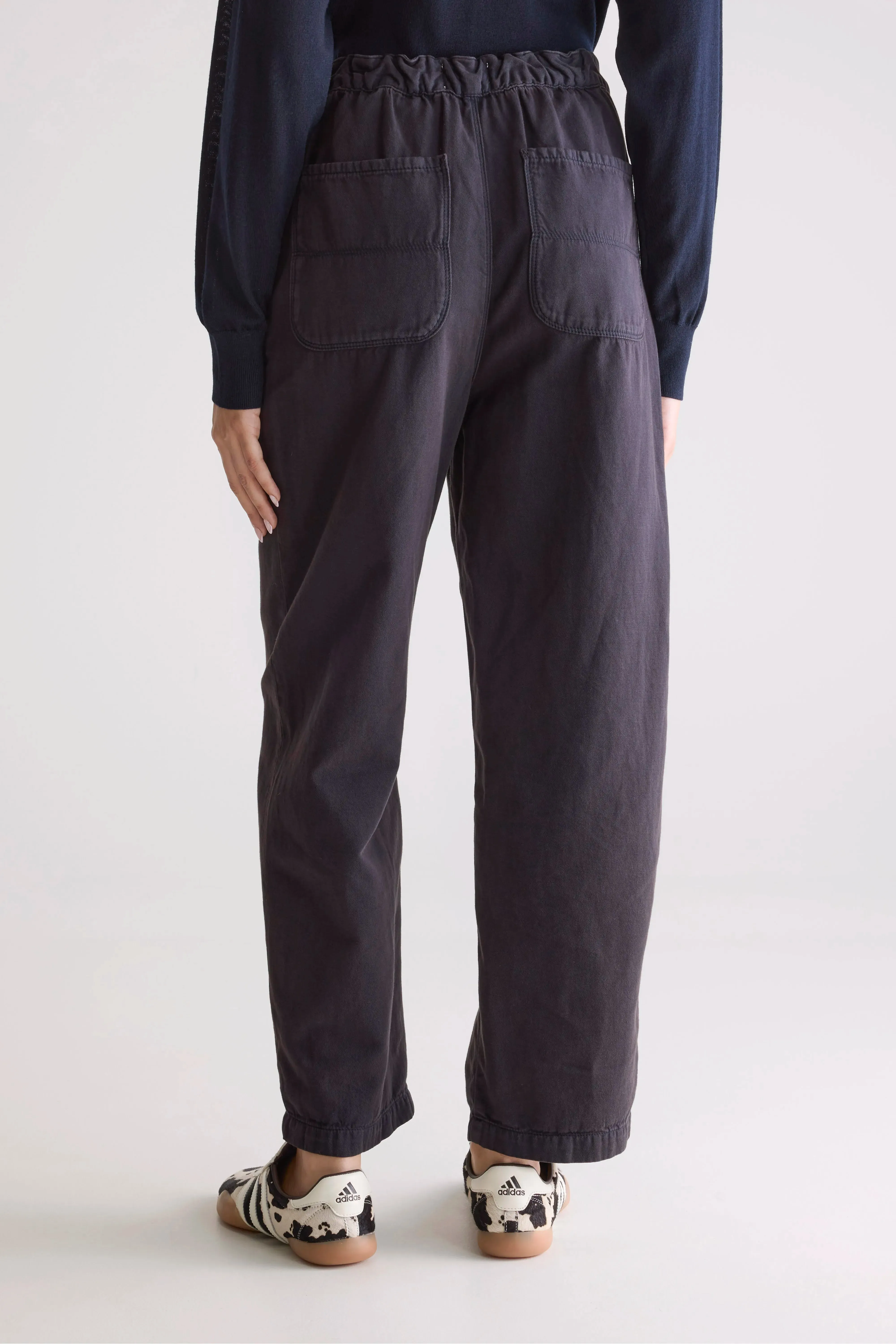 Fashionable Cut Pasop relaxed trousers (252 / W / OFF BLACK)