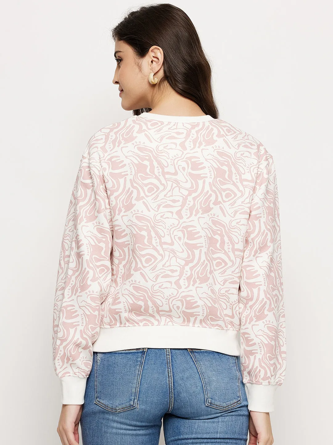 Madame Pink Sweatshirt Layered Fit Water resistant coating