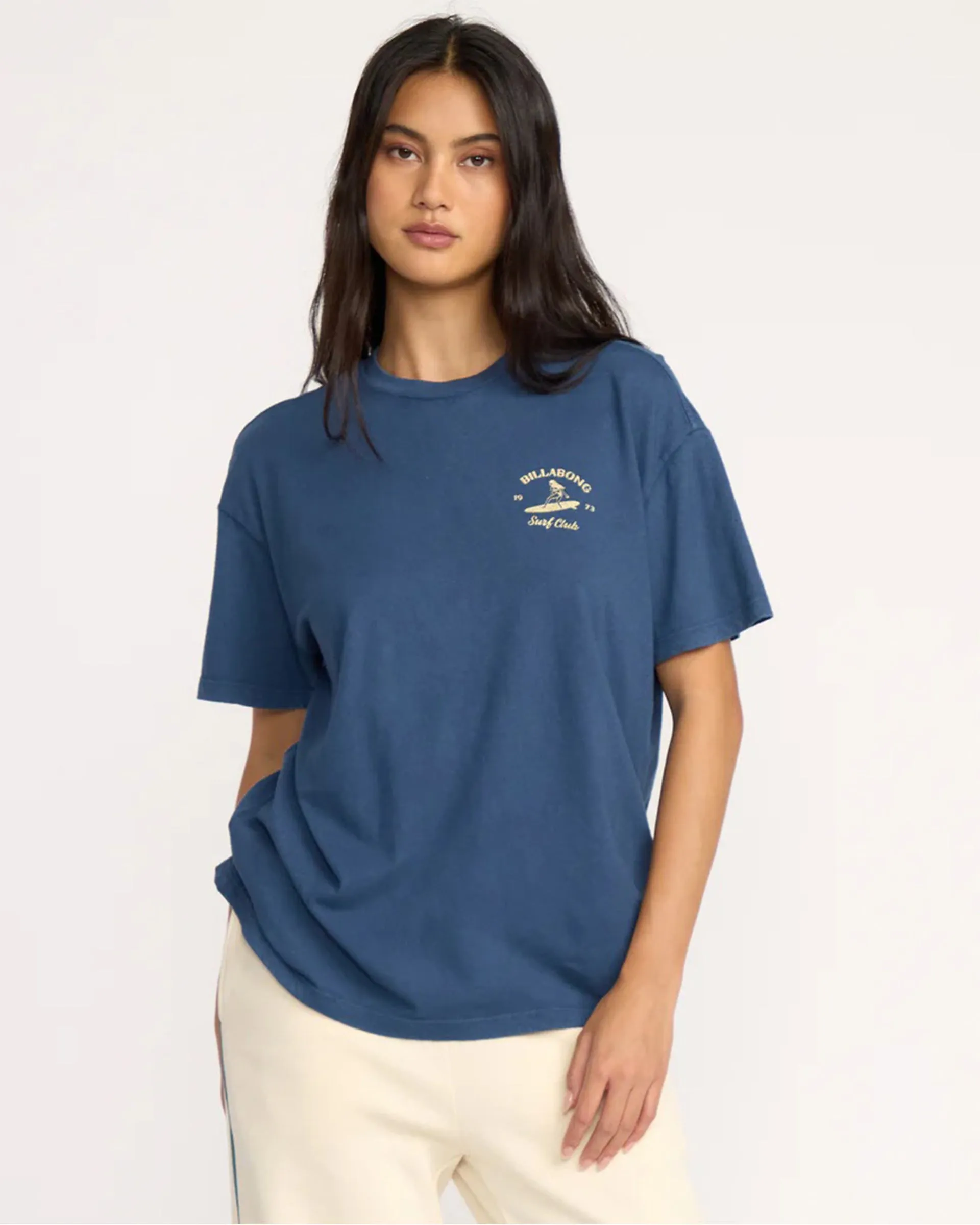 Catch Feelings S/S T-Shirt - Navy Chic Style