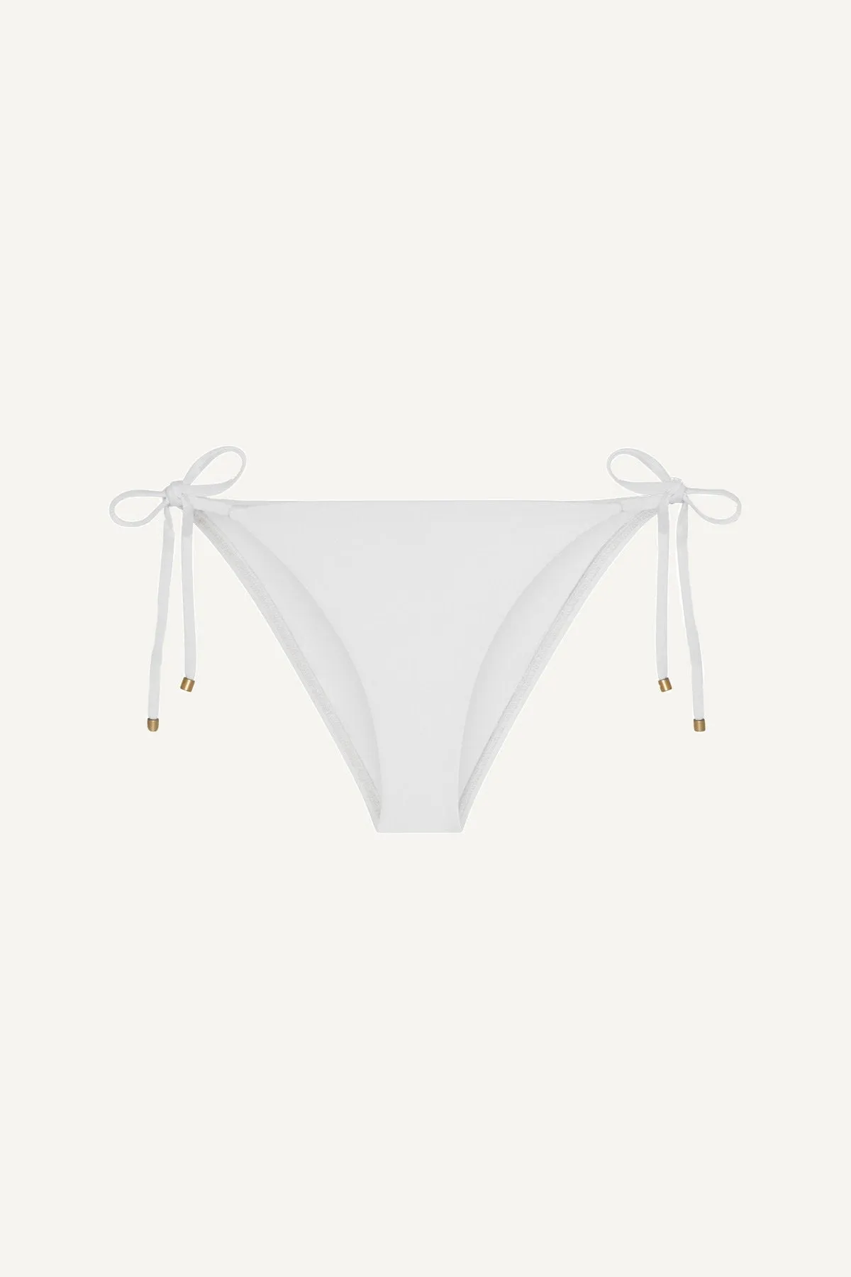 Elle Tie Side Bottom - White EcoLux Roll Resistant Edges Durable Strap Anchors