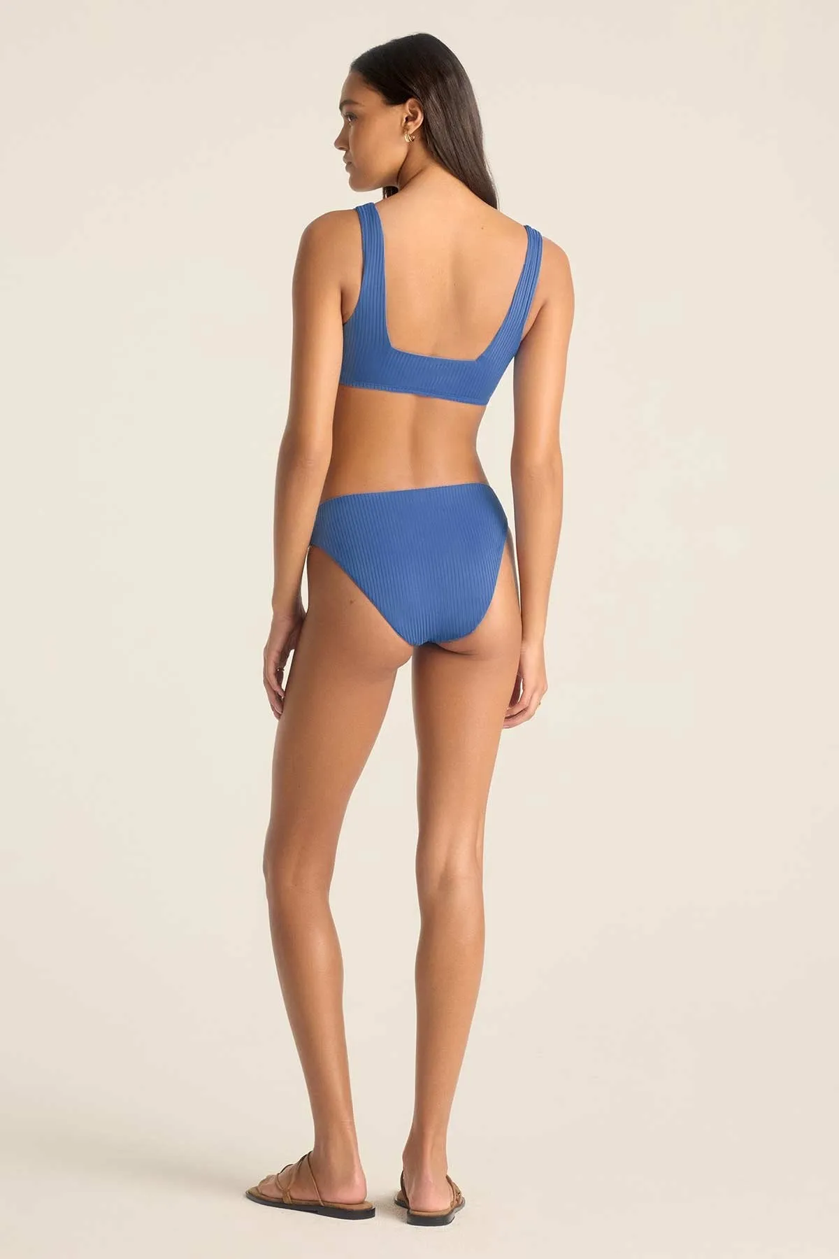 Multi Hook Closure Mika Bralette - Chambray EcoRib
