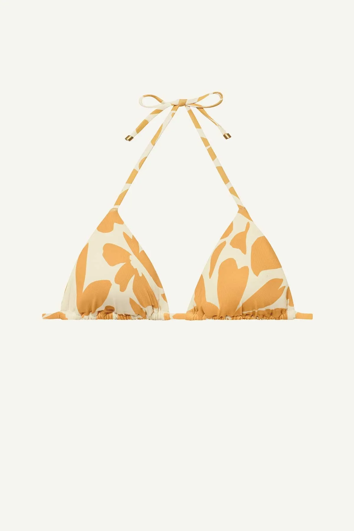 Gia Triangle Top - Citrus Flower EcoLux BT Moisture Wicking Texture Multi Way Strap System