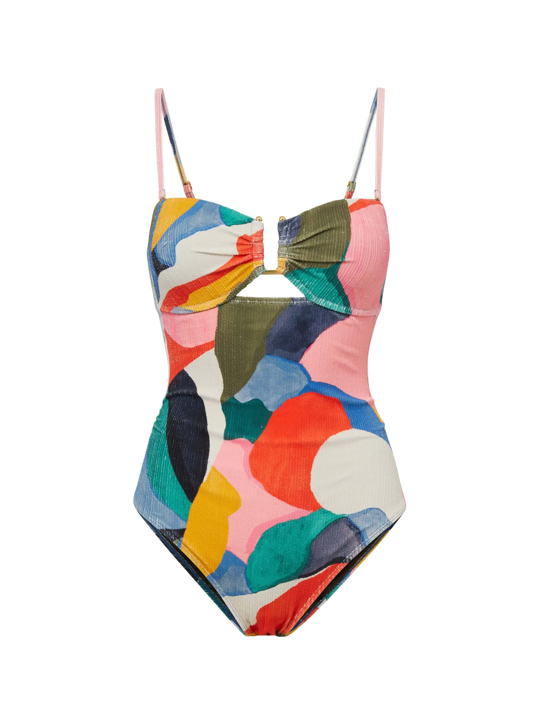warm weather Juliette One Piece In Carta Colorblock Texture