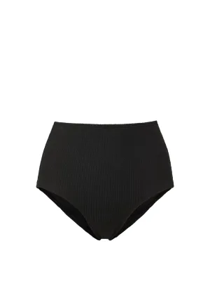 Quick Dry Technology Classic High Waist Bottom In Black Texture