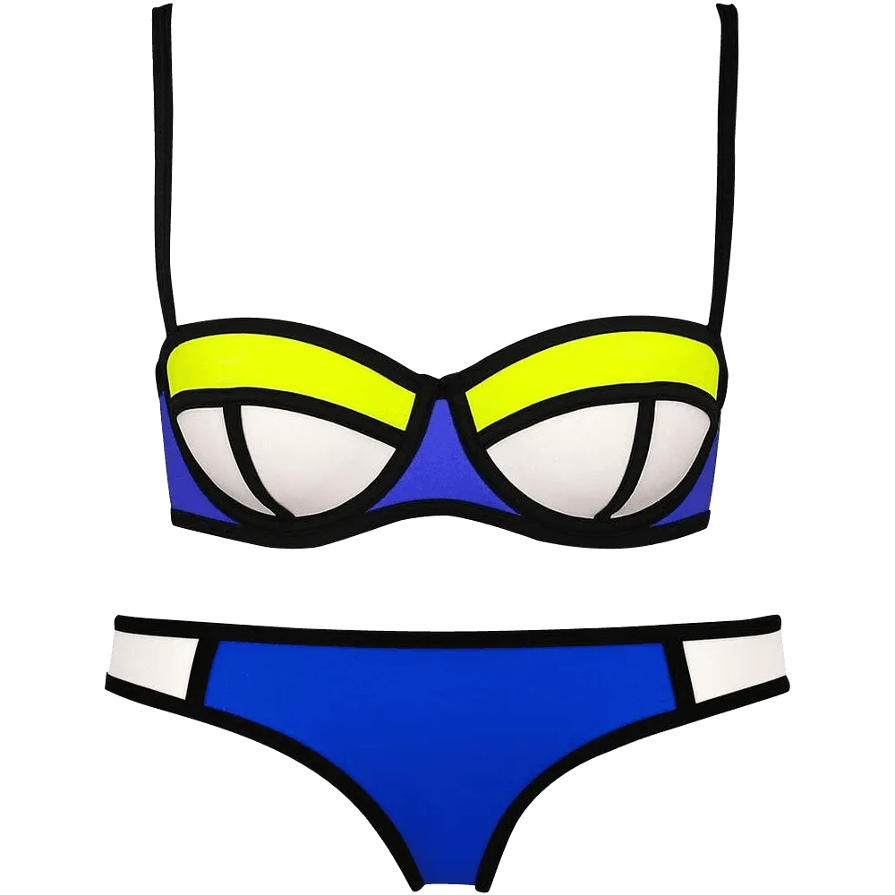 GLove Bright Diving Suit Material-neoprene Bikini Set Recycled materials Web Glow