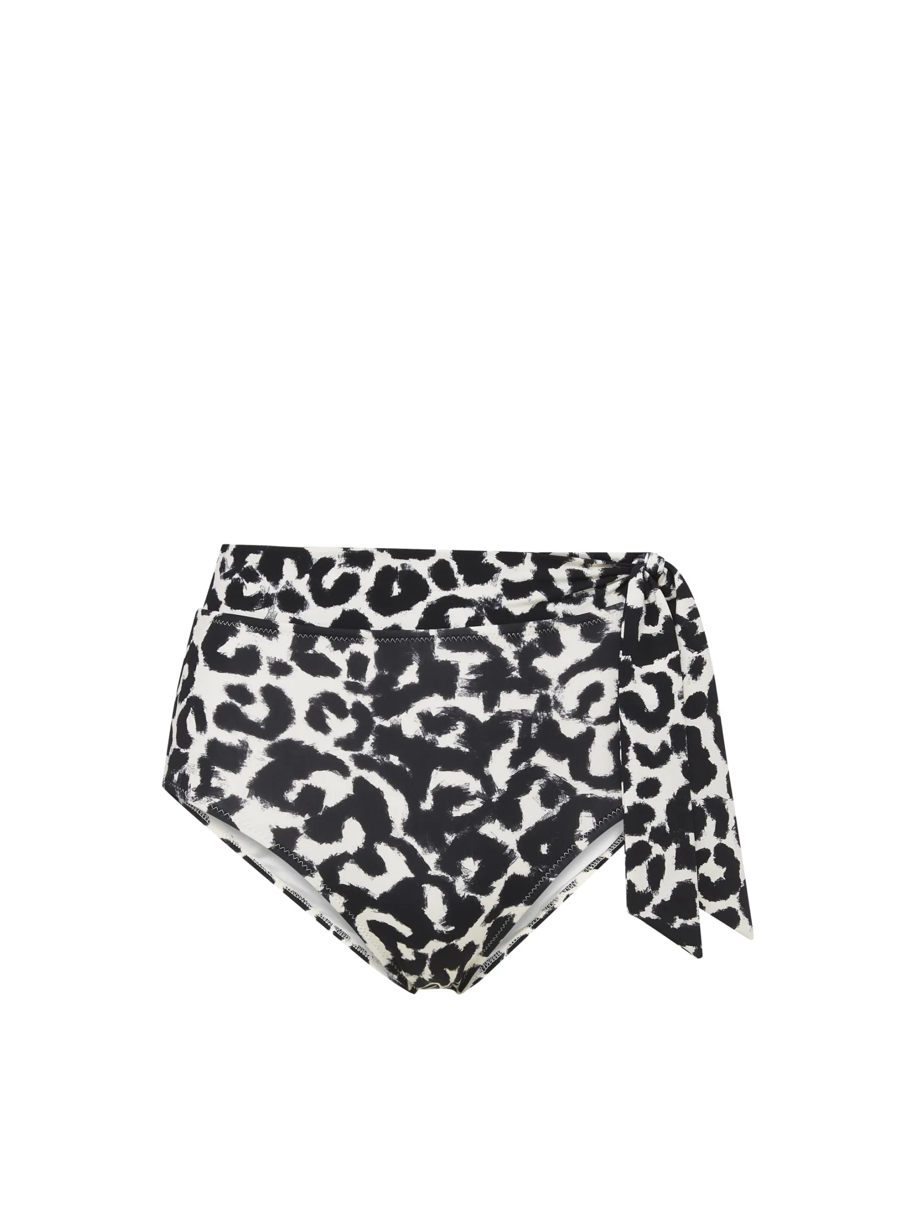 High Compression Support Thermal Regulating Layer Side Tie High Waist Bottom Mia Leopard