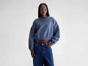 Fancy cropped crewneck sweatshirt (252 / W / BLUES) Modern Look