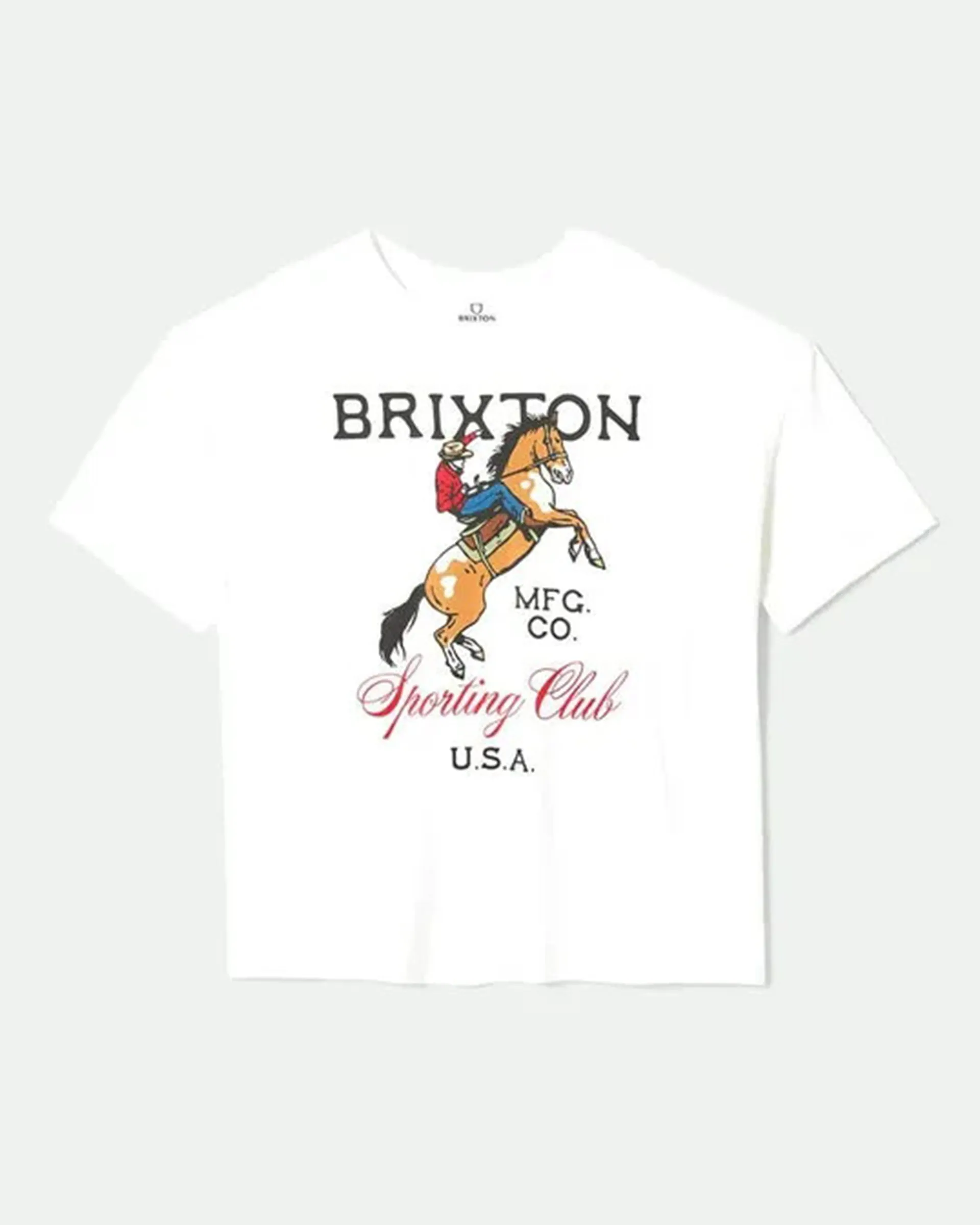 Soft Design Breathable Design Sporting Club Oversized Boyfriend T-Shirt - White