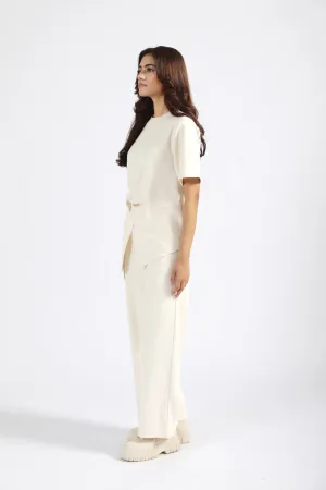 HypoallergenicFabric WIDE LEG TROUSERS