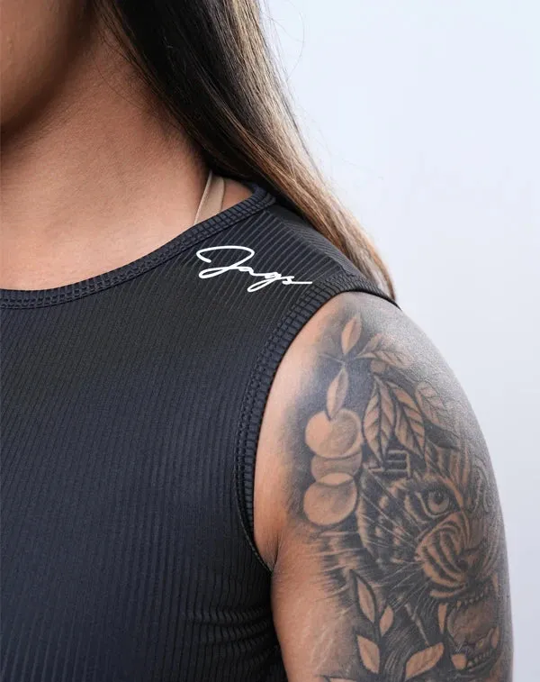 Ribbed Sleeveless Fitted - Crop Top Low Environmental Impact