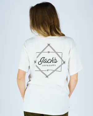 NonRestrictiveCut Heathered Texture Women's Action S/S Tee - White