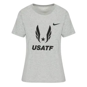Nike Women's USATF Federation Logo Tee perfect for all-day wear Outdoor Light