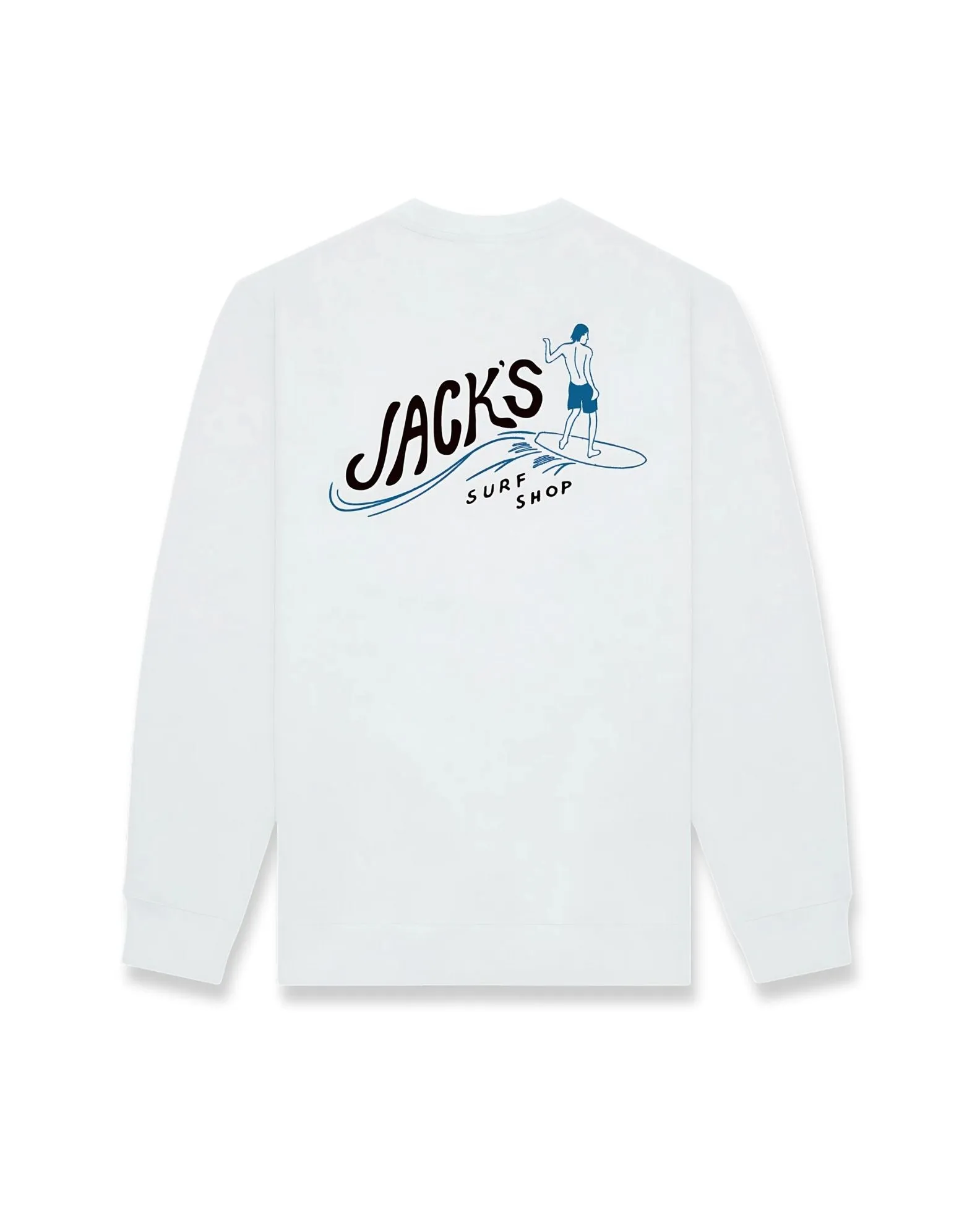 Product improvement Bobber Summer Series Crewneck Sweatshirt - White