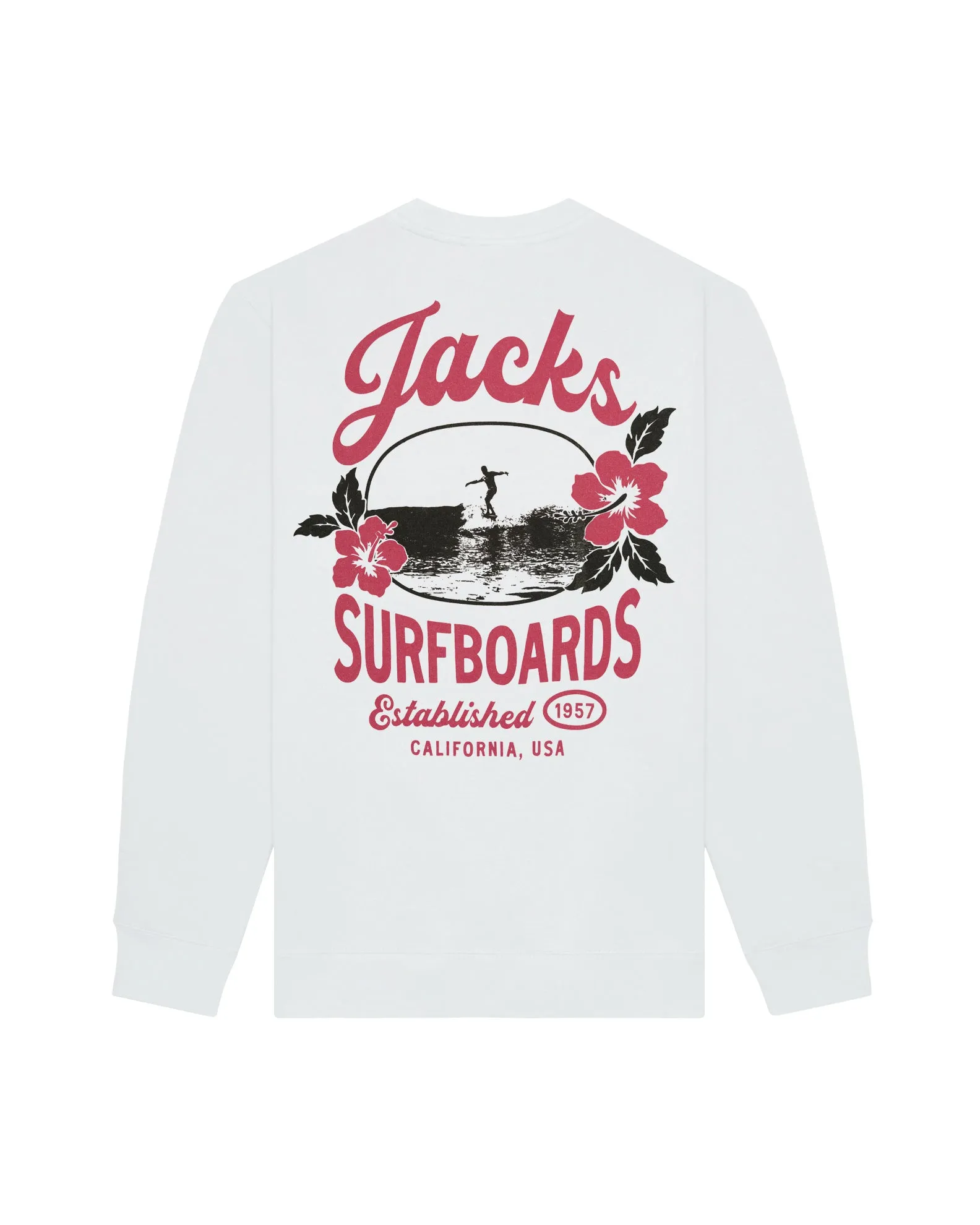 Women's Tip Toe Summer Series Crewneck Sweatshirt - White Weekend Comfort