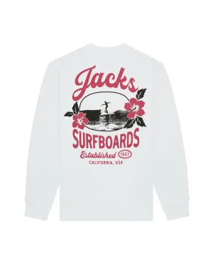 Women's Tip Toe Summer Series Crewneck Sweatshirt - White product team unity
