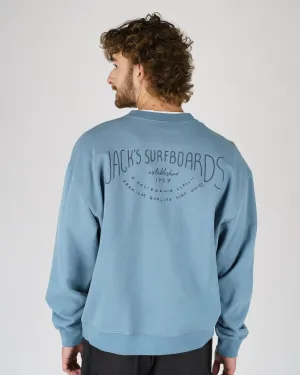 product linen breathability Crescent Heavyweight Crewneck - Blue