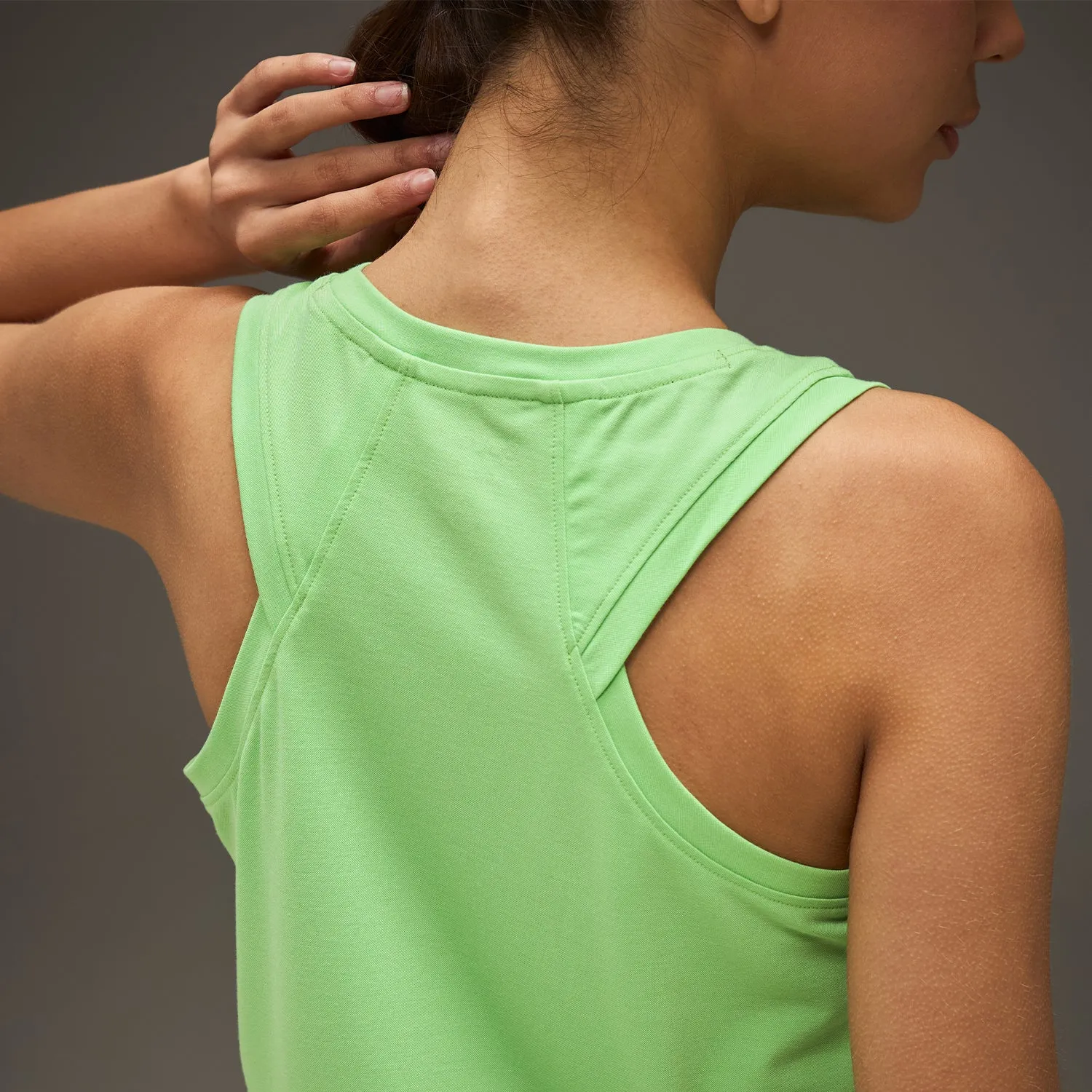 Reliable Performance Women Elevated Flared Tank Top Pistachio Green
