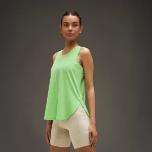 Women Elevated Flared Tank Top Pistachio Green male users
