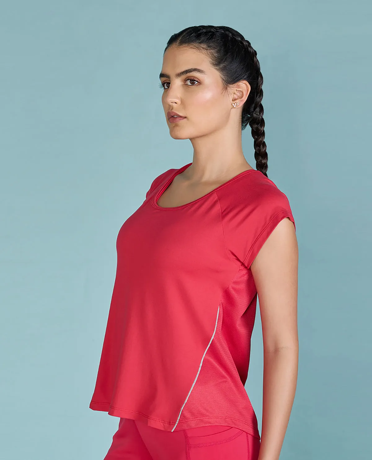 Feather Feel Running Top With Back Tape Summer Casual