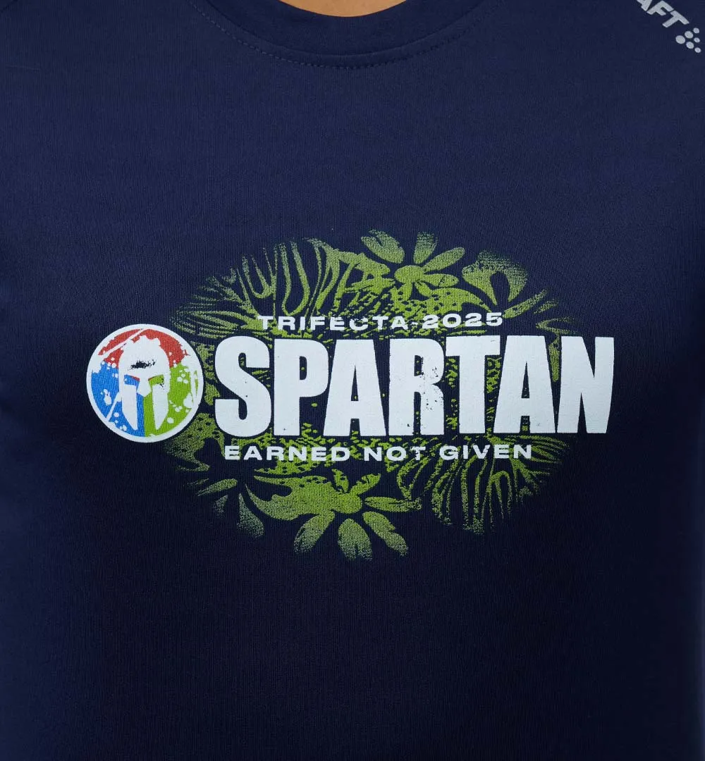 SPARTAN by CRAFT 2025 Tropical Trifecta Tee - Women's Calm Wave FoldableDesign