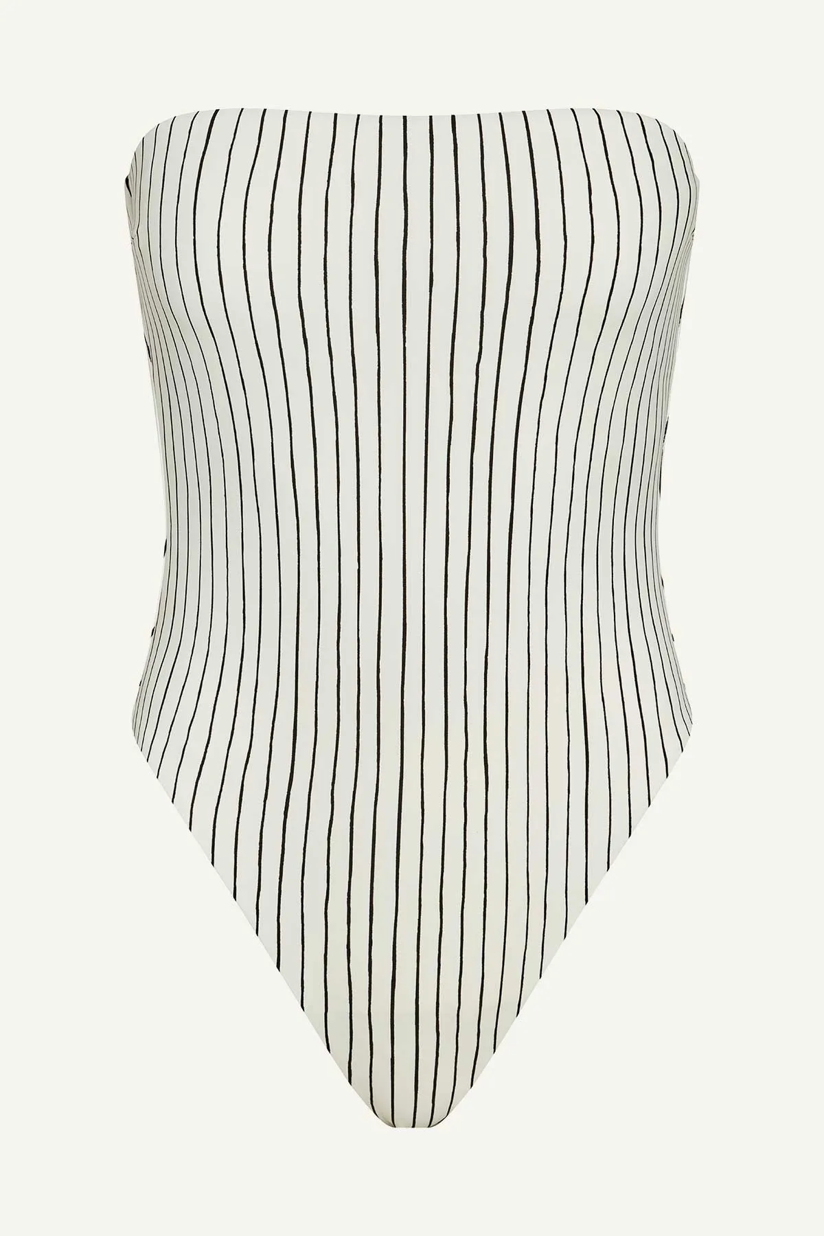 Waterfront Pack Classic Style Upcycled Bandeau One Piece  - Bolero Stripe