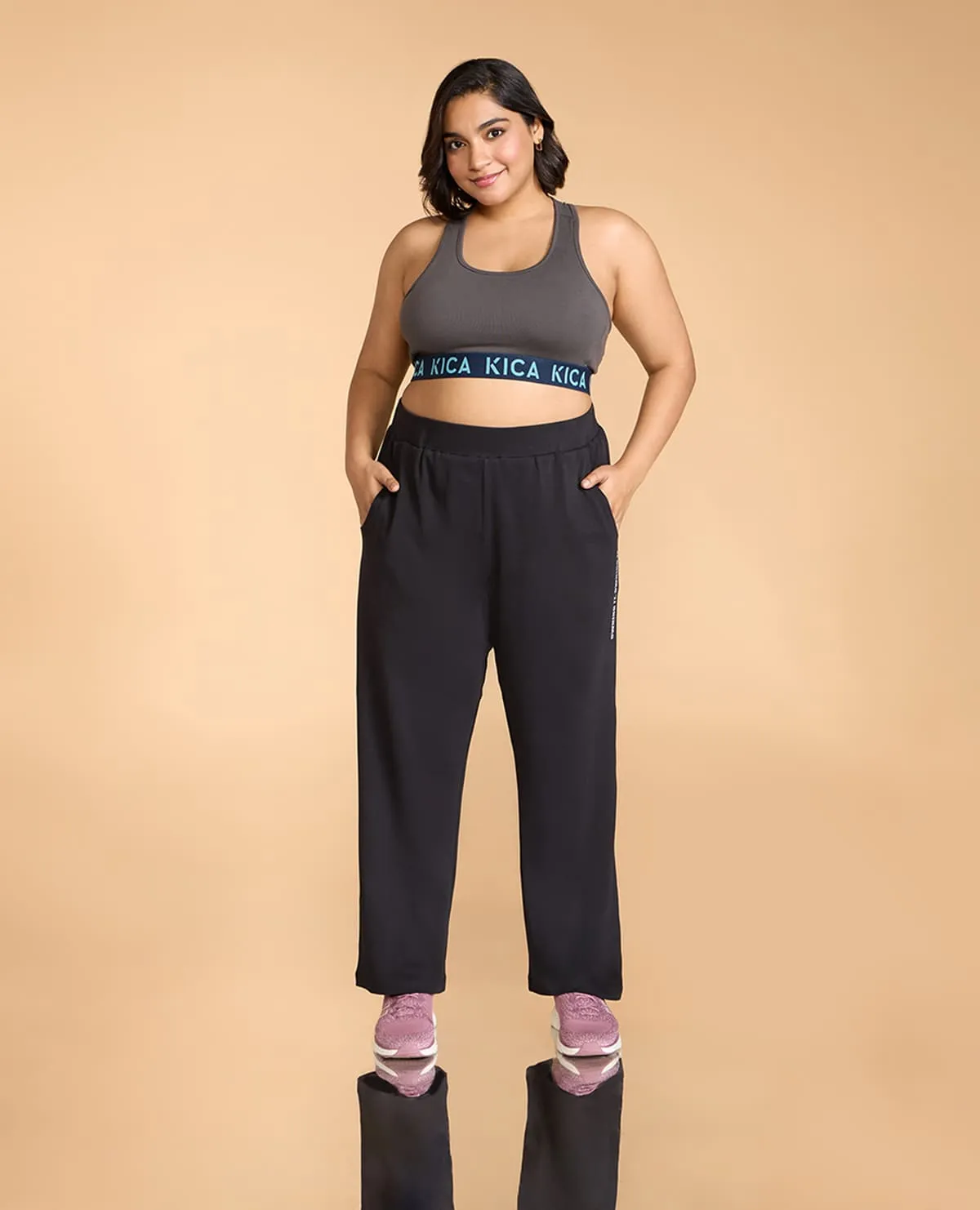 Women Cotton Straight Pants Sweat Resistant Chic Fit