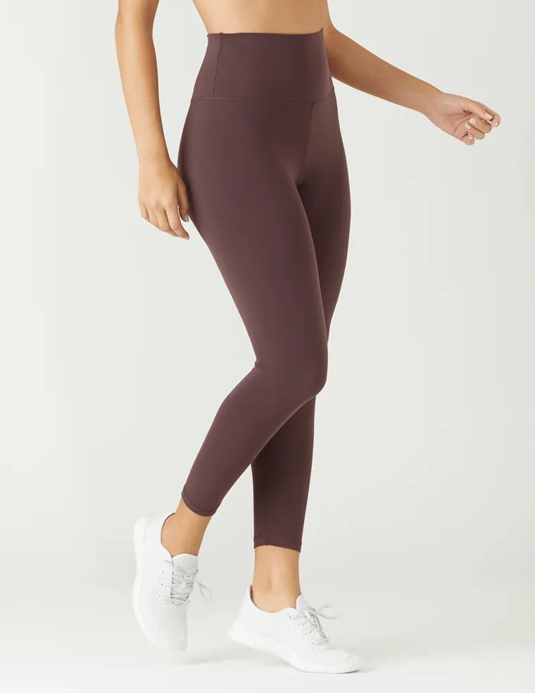 Glyder Pure 7/8 Legging - Deep Plum Fade Resistant Airport Travel