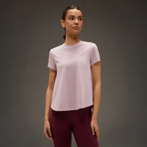 Women Essential Flared Cotton T-Shirt Soft Pink Fashion Forward MoistureManagementSystem