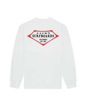 Women's Retro Lam Summer Series Crewneck Sweatshirt - White product solo confidence