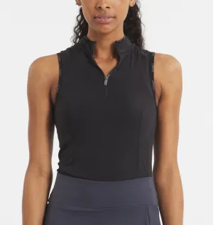Laser Cut Edges Performa Sleeveless Polo