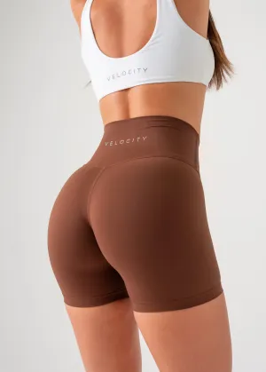 Running Gear Flexible Material PERFORMANCE SHORTS - WARM CHOCOLATE