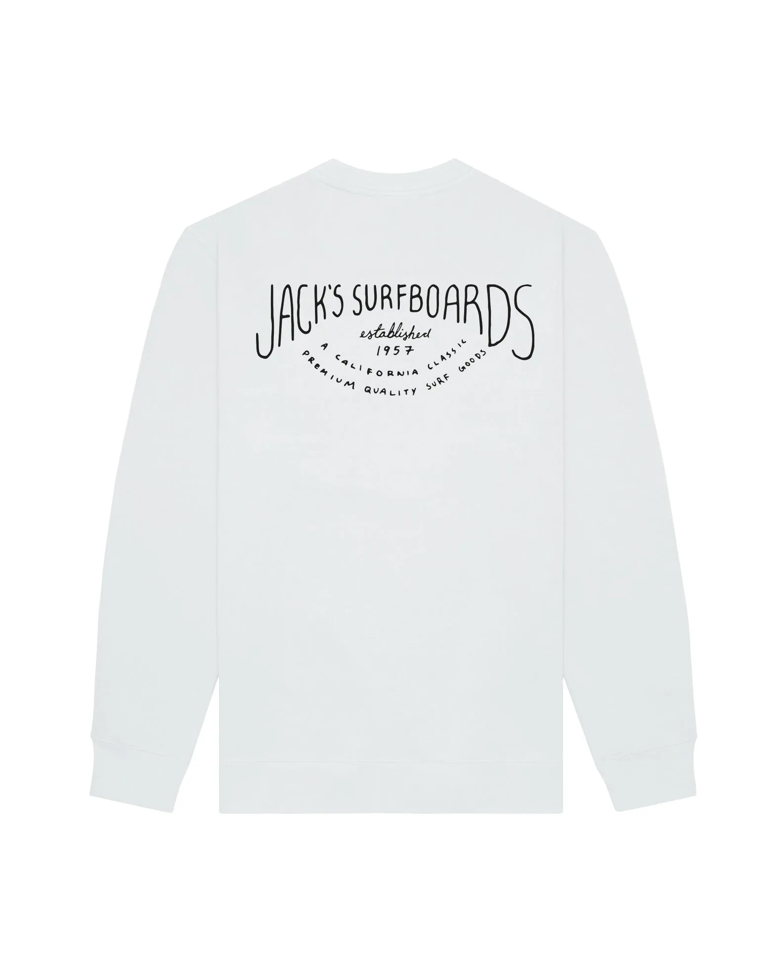 Water-Repellent Finish product graffiti urbanity Crescent Summer Series Crewneck Sweatshirt - White
