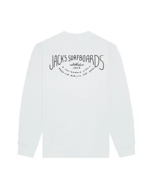 Water-Repellent Finish product graffiti urbanity Crescent Summer Series Crewneck Sweatshirt - White