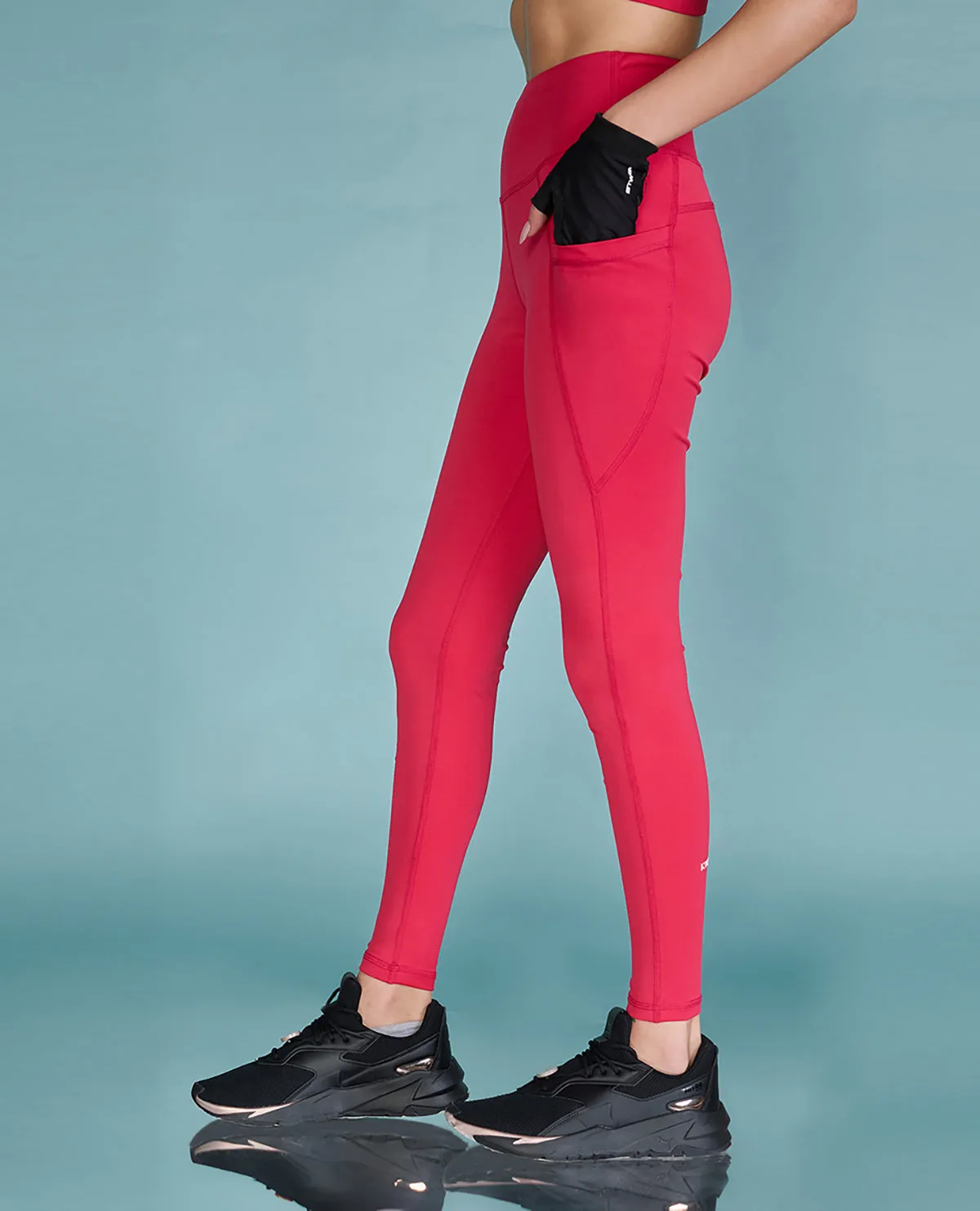 Full Coverage Fit High Waisted Hot Pink Leggings