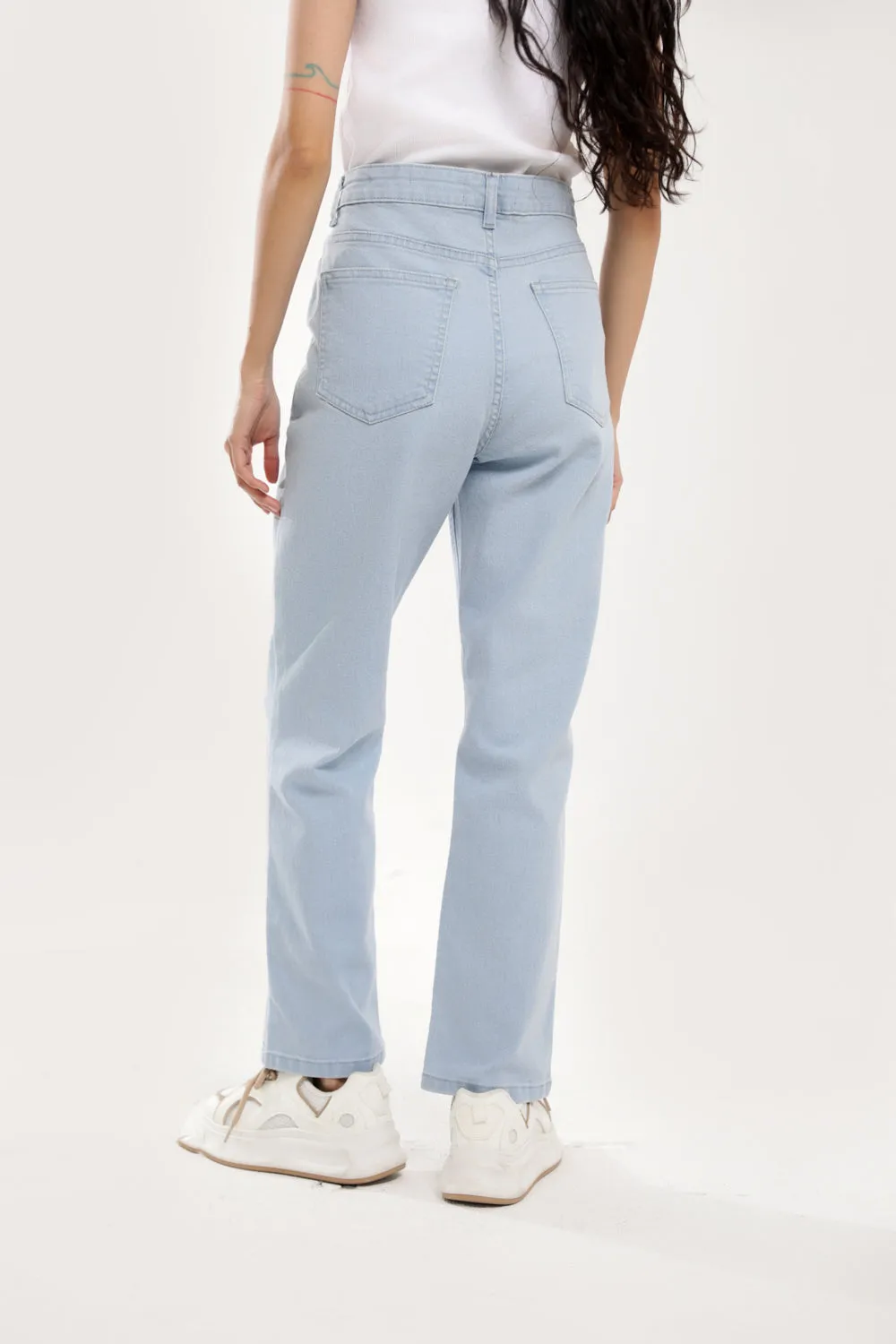 STRAIGHT FIT DENIM Wide Leg