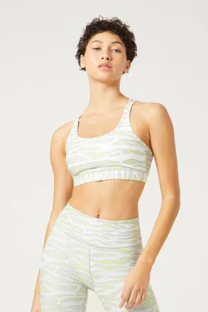 Wear It To Heart Downtown Zebra Strappy Bra - White Harmonizing Elastic