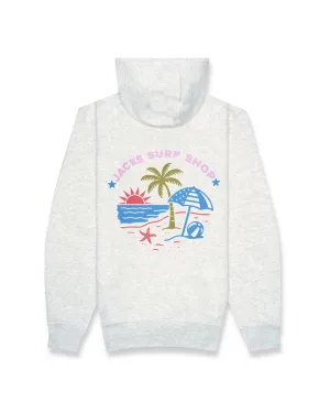 Women's CA Vintage Wash Pullover Hoodie tropical print