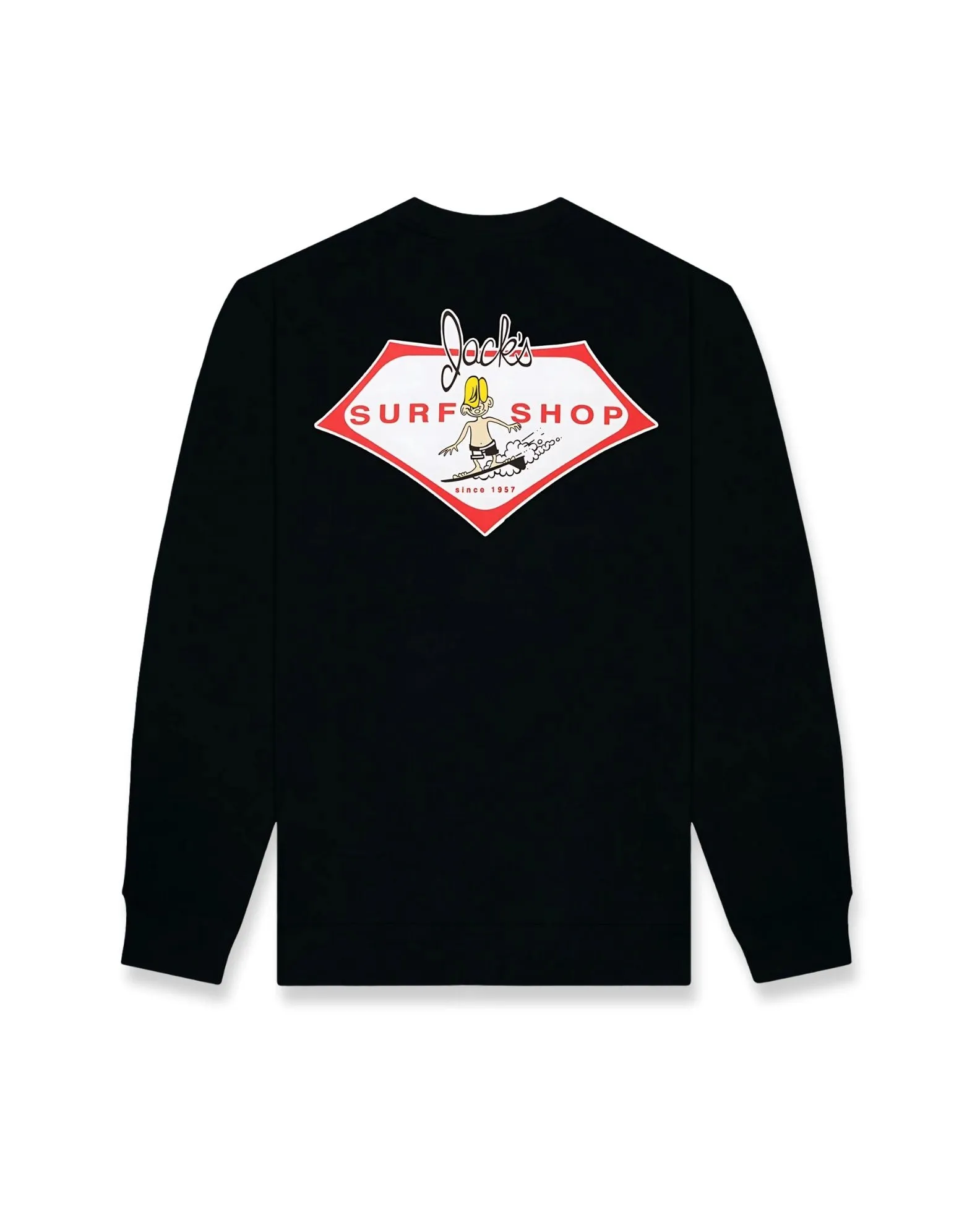 Women's Little Dude Summer Series Crewneck Sweatshirt - Black Everyday Look Core Fit