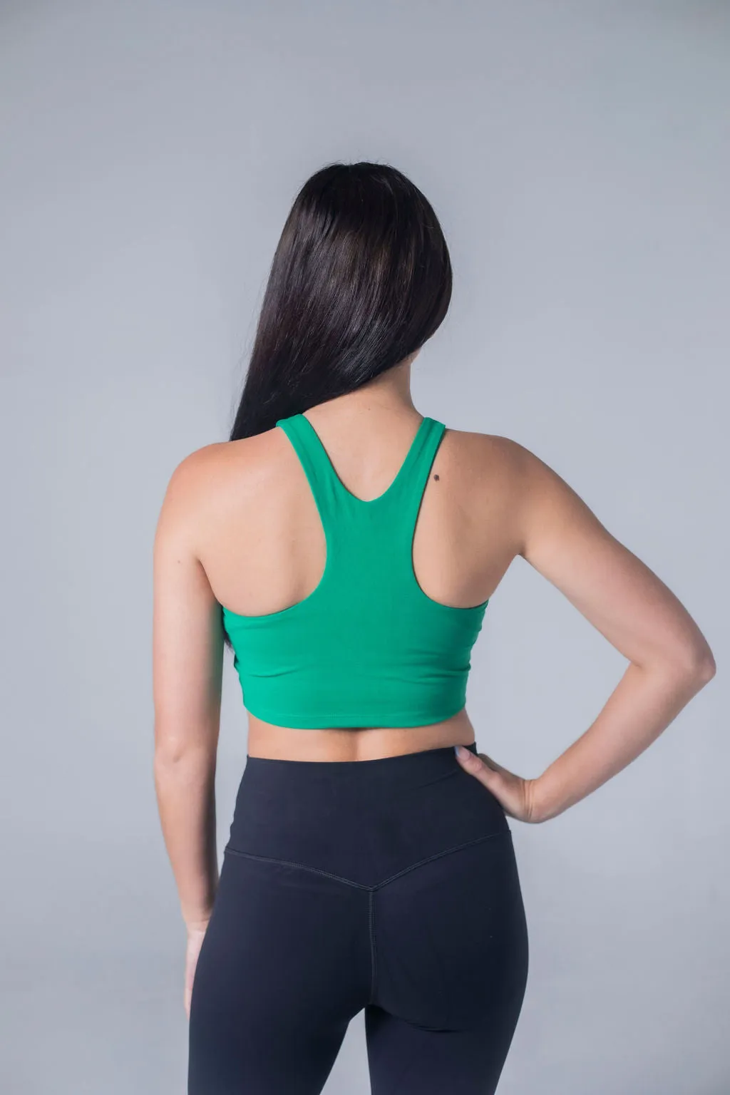 Seamless Feel Green Unity Tank sports bra