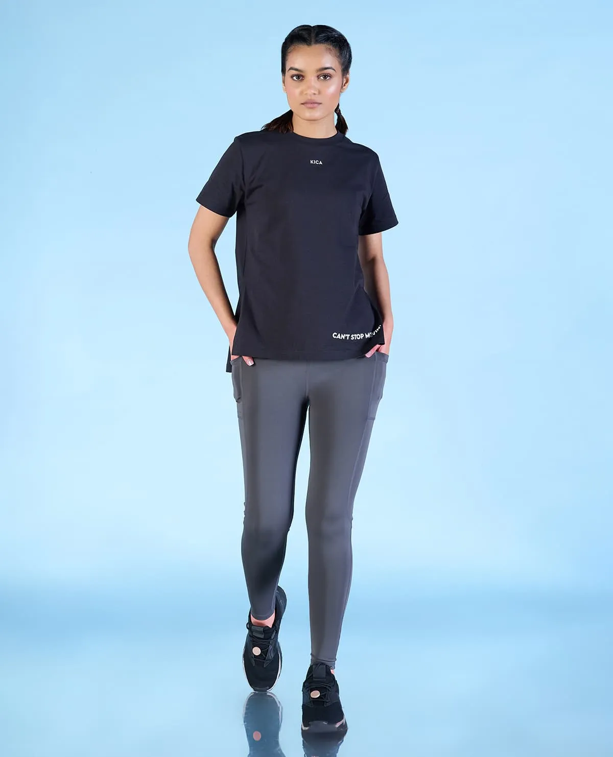 Cozy Core Women Cross Waist Mid Rise Leggings