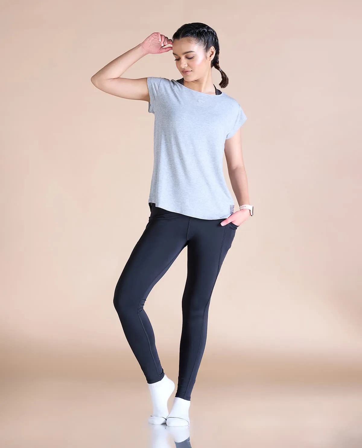 Ease In Tencel Top With Back Keyhole Daily Trend Look