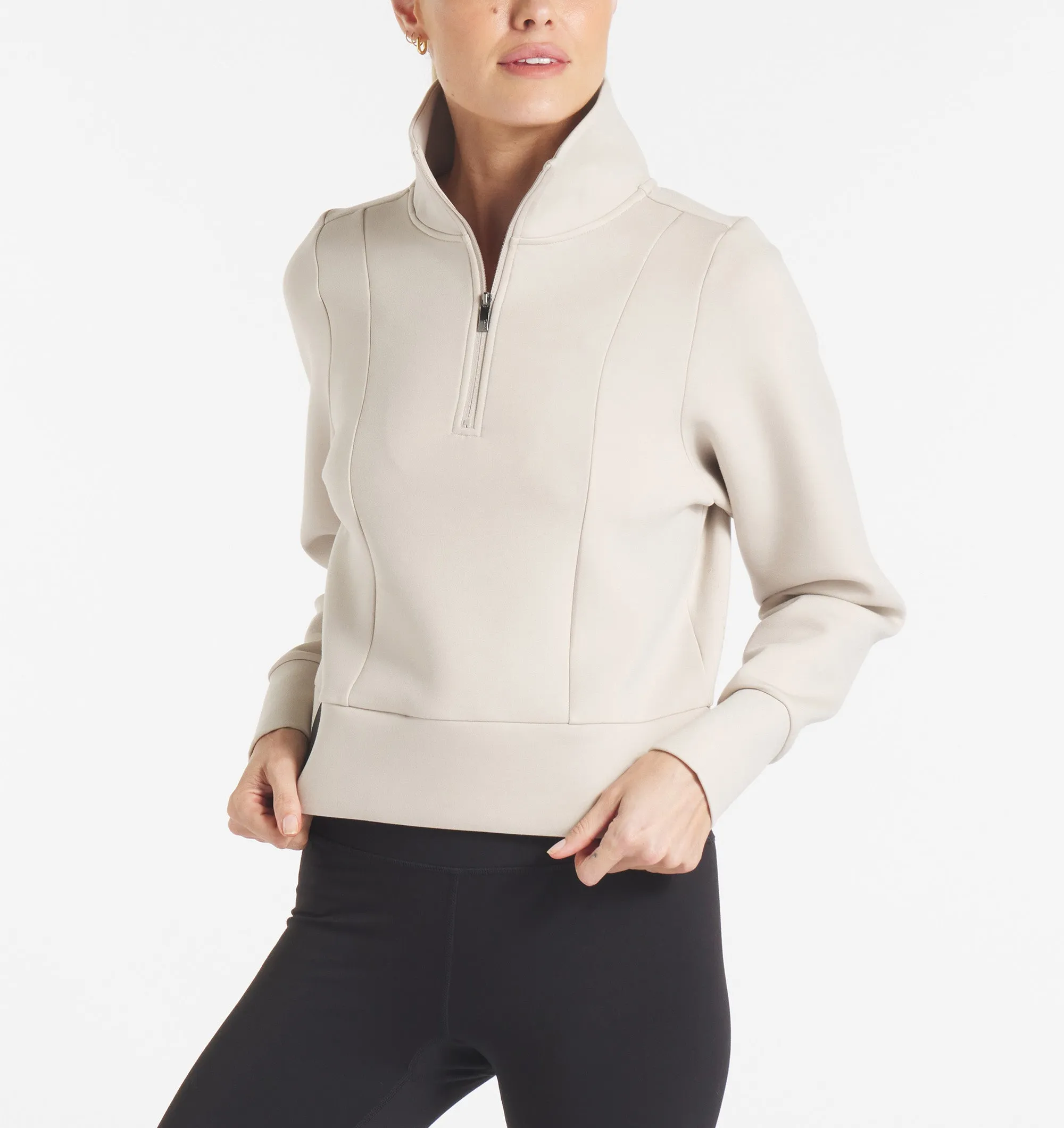 LuxBreak Half-Zip Pullover Warm Top style test