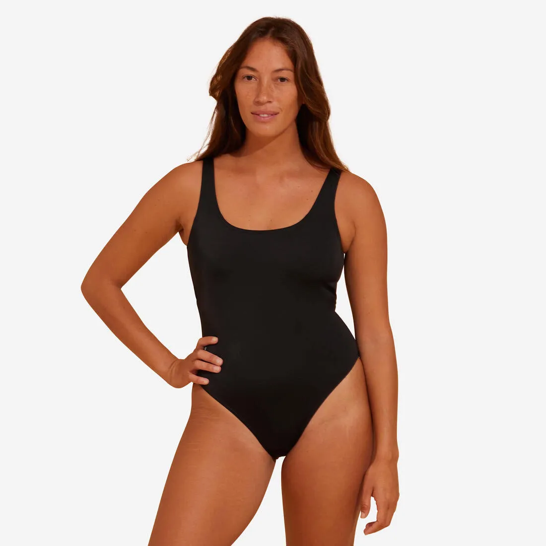 Maillot de bain 1 pi??ce AURELY noir avec coques amovibles et imprim?? exclusif Pool Fun