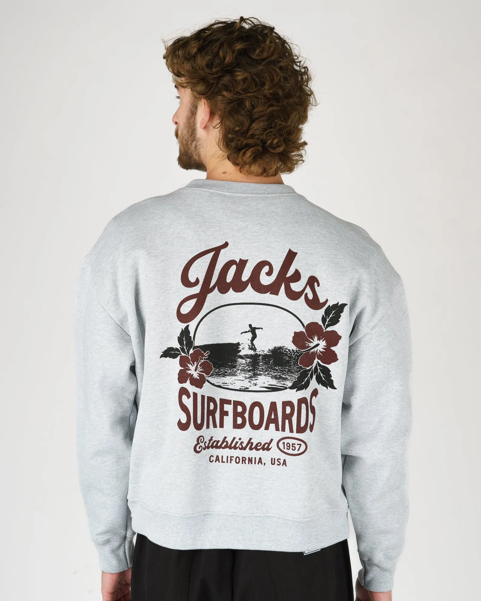 product clip convenience Tip Toe Heavyweight Crewneck - Grey
