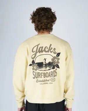 High-quality Warm in winter Tip Toe Heavyweight Crewneck - Yellow