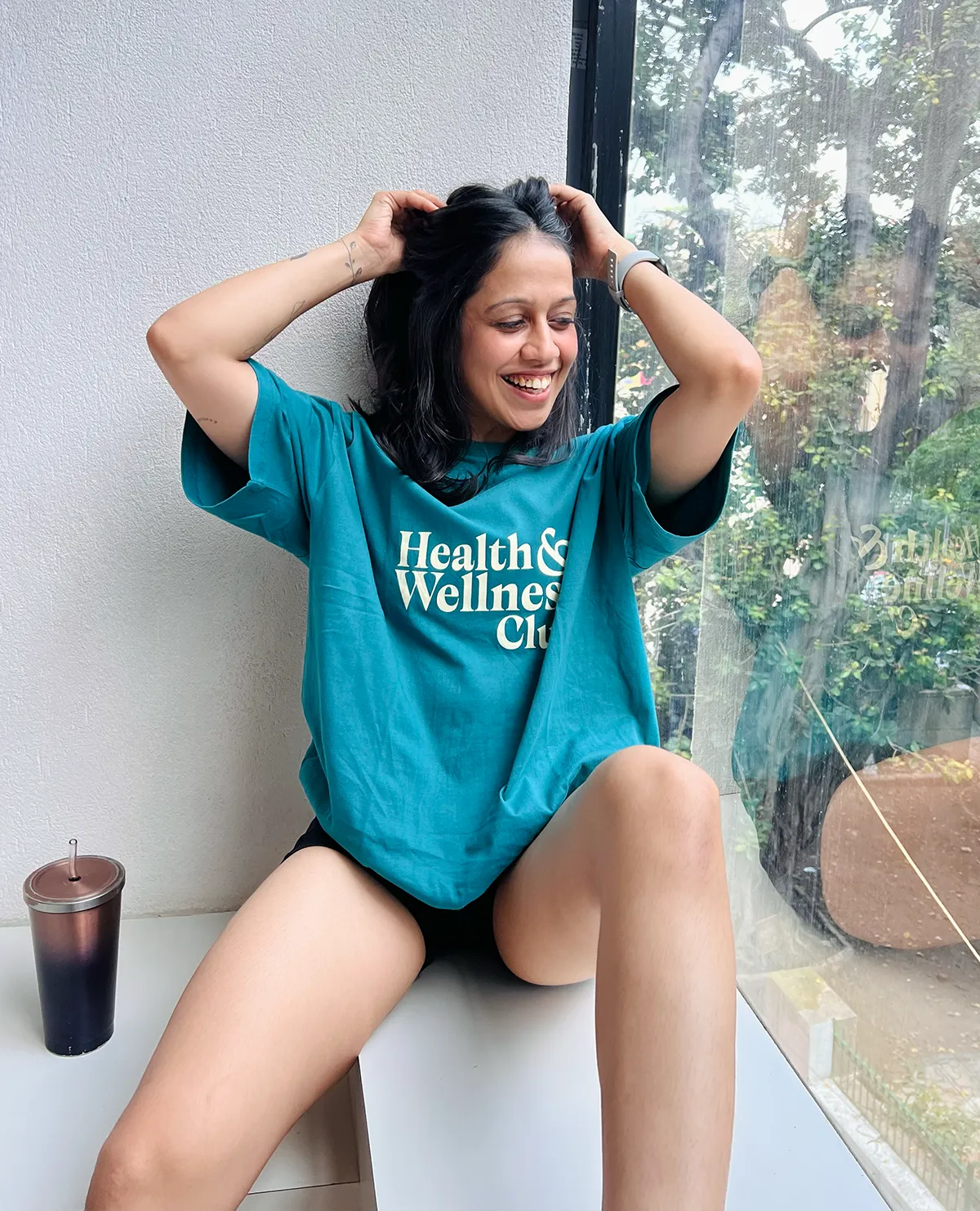 Trendy Vibes Cotton Oversized Printed Graphic Tshirt