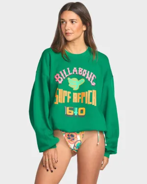 Mami Wata Kendal Crewneck - Emerald Green Lounge Comfort bag accents