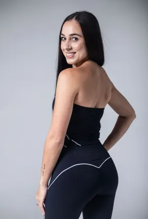 Ethic Core Seamless Sleeve Construction Black Spring Tube Top