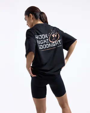 Earth Fit Myth Glow Hook Right Goodnight Oversized T-Shirt - Black